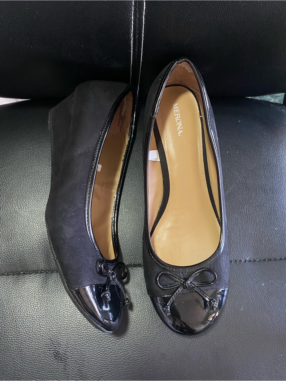Merona Black Women's Wedge Ballet Flats Size 11